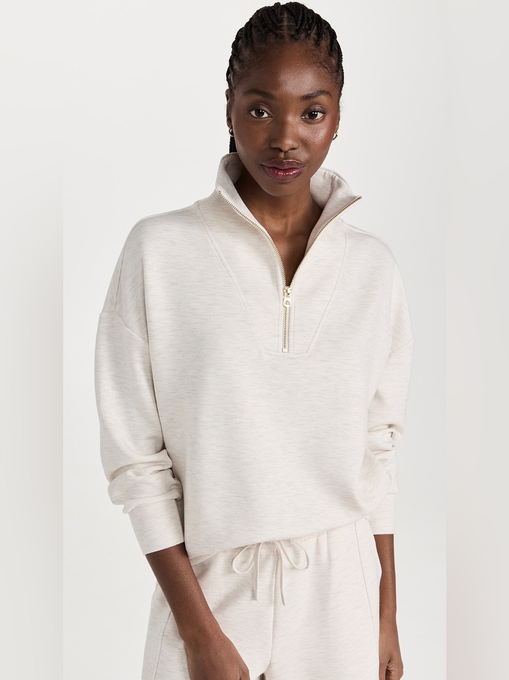 New Varley Hawley Half Zip Sweatshirt Pullover